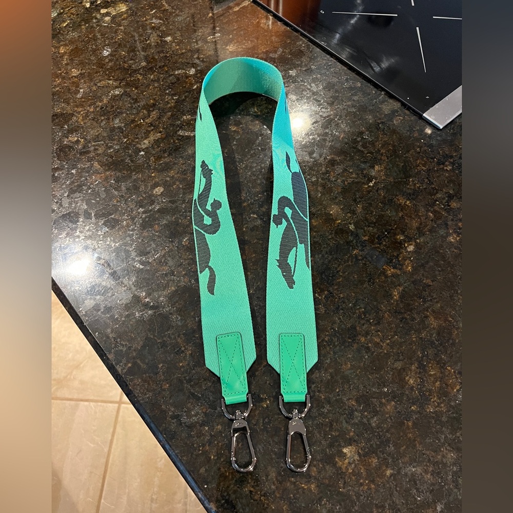 Kelly Green Longchamp Bag Strap